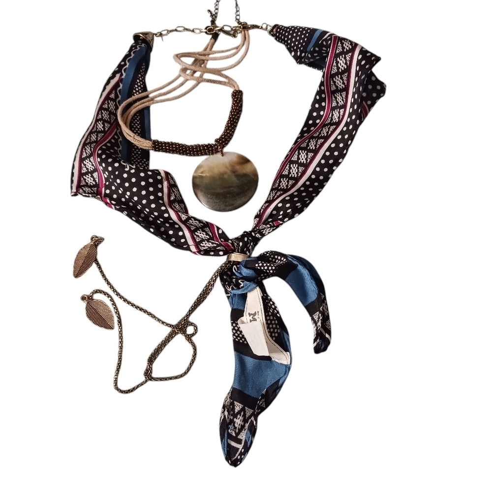 Lia Sophia & Mudd Necklace & Scarf Lot Bundle NEW